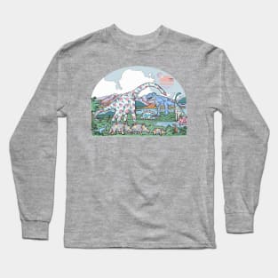 What Colour Were the Dinosaurs? Long Sleeve T-Shirt